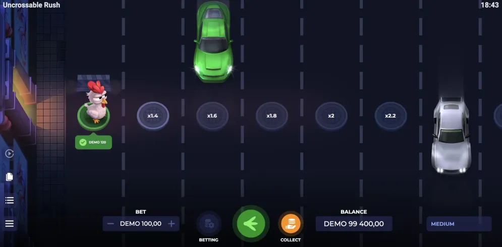 Uncrossable Rush demo